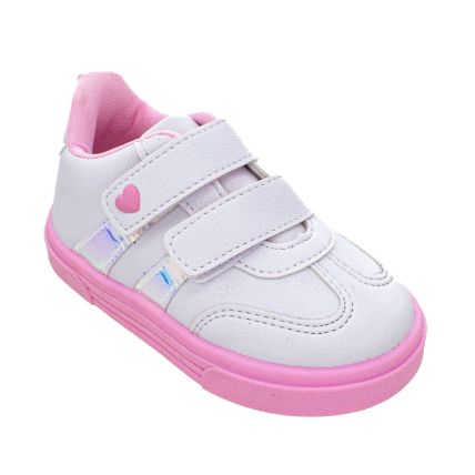 Tênis Infantil Encanto De Crianca J40-120 - Branco/rosa - Atacado