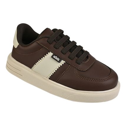Tênis Infantil Nilqi 232.02.65 - Marrom/creme - Atacado