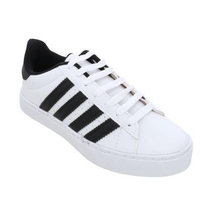 Tênis Feminino Vanessa Fashion 1066-b - Branco/preto - Atacado