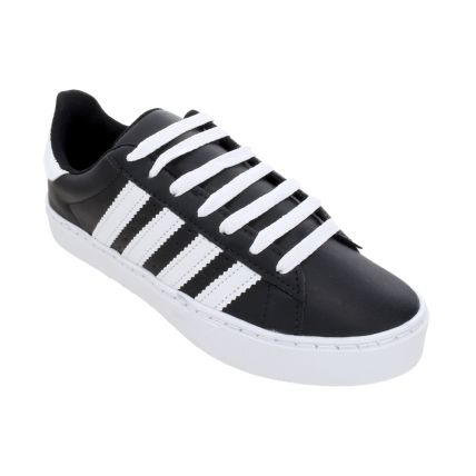 Tênis Feminino Vanessa Fashion 1066-b - Preto/branco - Atacado