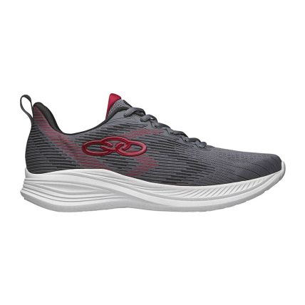 Tenis Olympikus Marte   - Chumbo/vermelho - Atacado